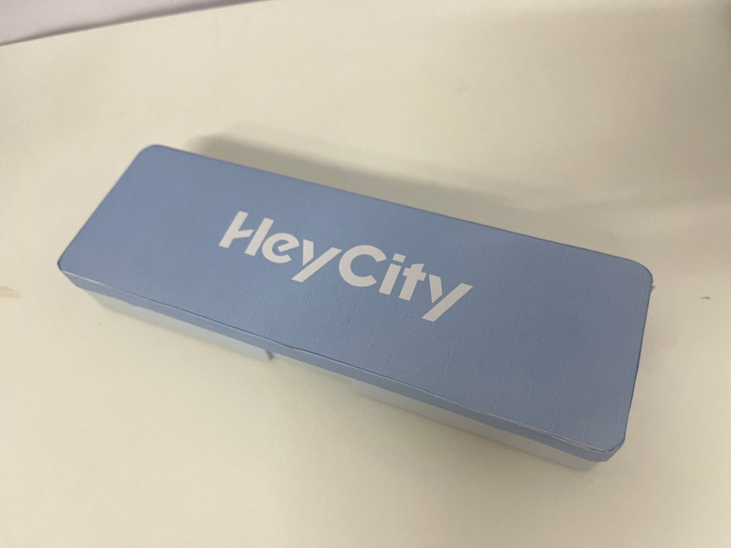 【HeyCity Light Blue Pen Storage Box】—— Sleek Organizer for Stationery Essentials