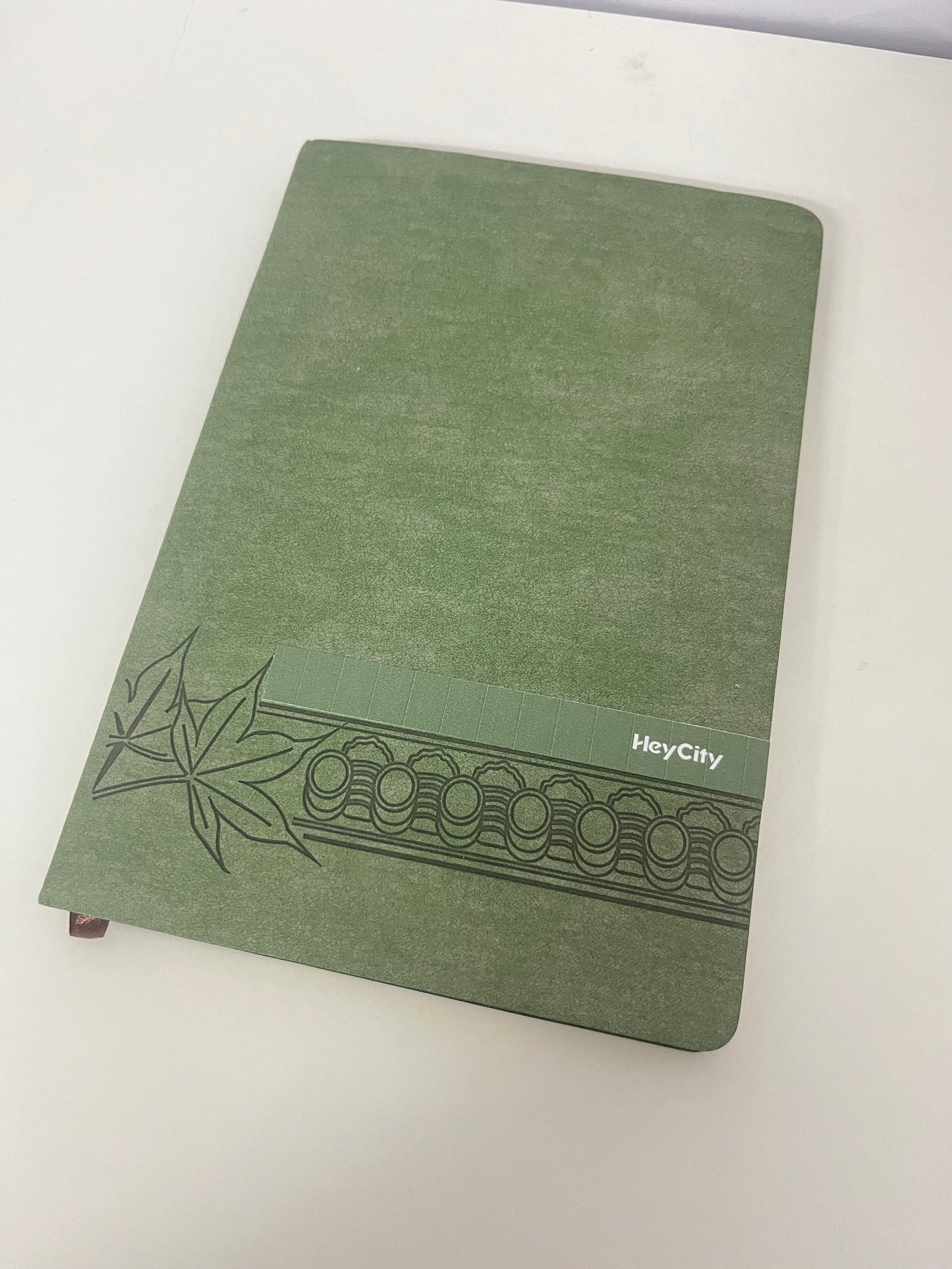 【HeyCity Dark Green Paper Notebook】—— Elegant Companion for Notes & Journals