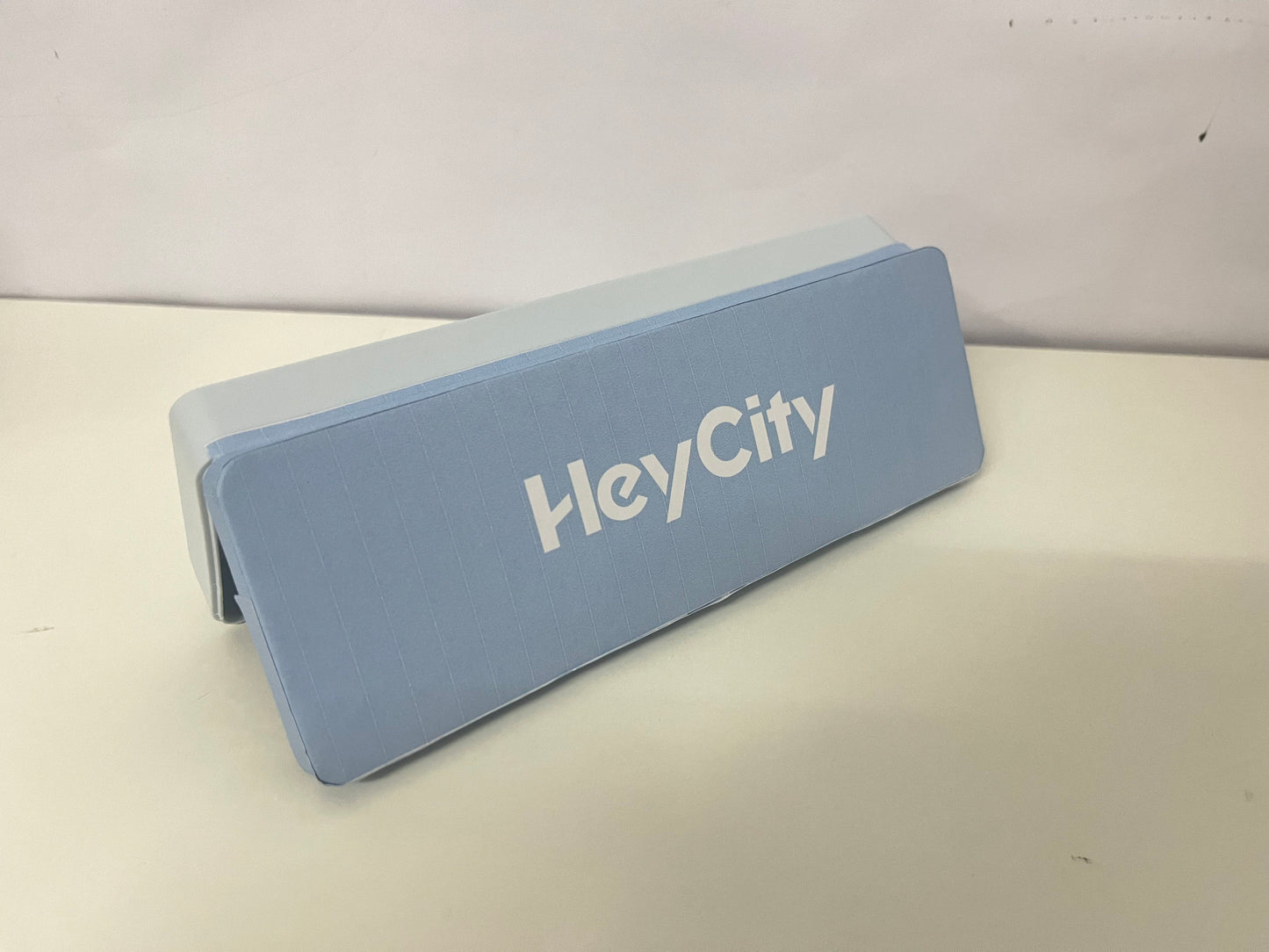 【HeyCity Light Blue Pen Storage Box】—— Sleek Organizer for Stationery Essentials