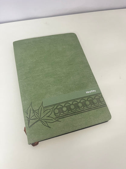 【HeyCity Dark Green Paper Notebook】—— Elegant Companion for Notes & Journals