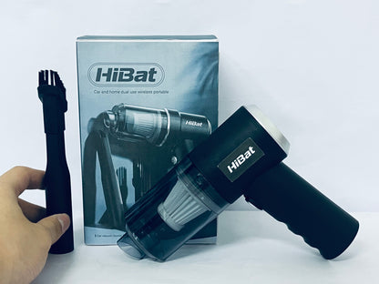 HiBat Handheld Vacuum Cordless, 7000Pa 50000rpm Air Duster, 1200mAh Rechargeable Battery Handheld Car Vacuum Cleaner, 120W High Power Vacuum Cleaner for Home, Office, Car, Pets (Black)