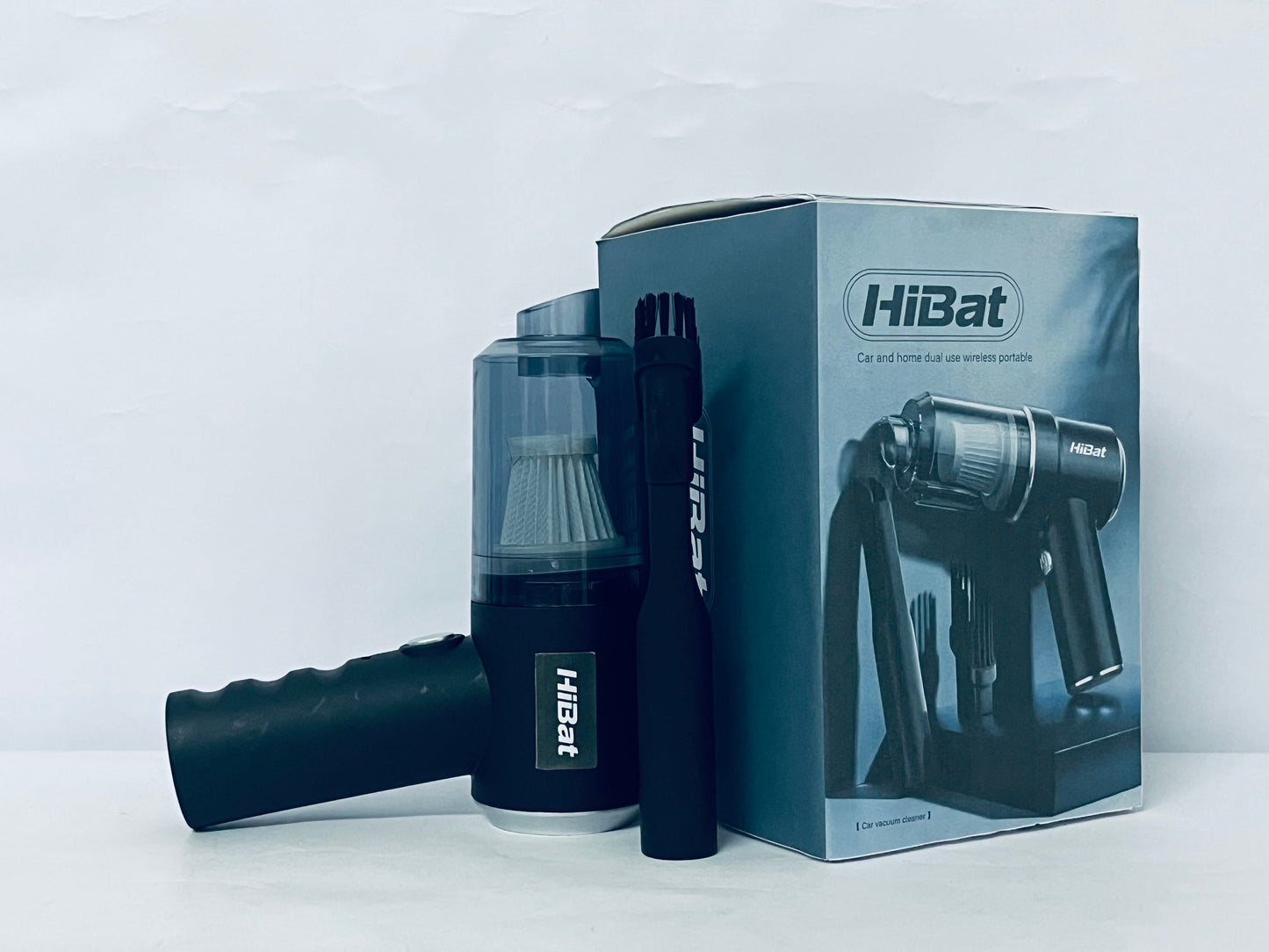 HiBat Handheld Vacuum Cordless, 7000Pa 50000rpm Air Duster, 1200mAh Rechargeable Battery Handheld Car Vacuum Cleaner, 120W High Power Vacuum Cleaner for Home, Office, Car, Pets (Black)