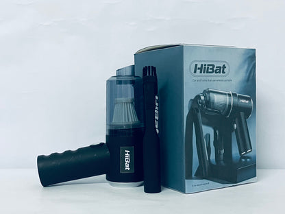 HiBat Handheld Vacuum Cordless, 7000Pa 50000rpm Air Duster, 1200mAh Rechargeable Battery Handheld Car Vacuum Cleaner, 120W High Power Vacuum Cleaner for Home, Office, Car, Pets (Black)