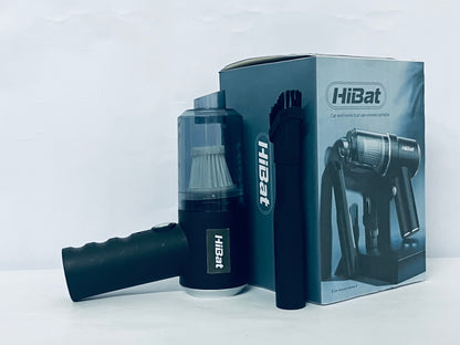 HiBat Handheld Vacuum Cordless, 7000Pa 50000rpm Air Duster, 1200mAh Rechargeable Battery Handheld Car Vacuum Cleaner, 120W High Power Vacuum Cleaner for Home, Office, Car, Pets (Black)