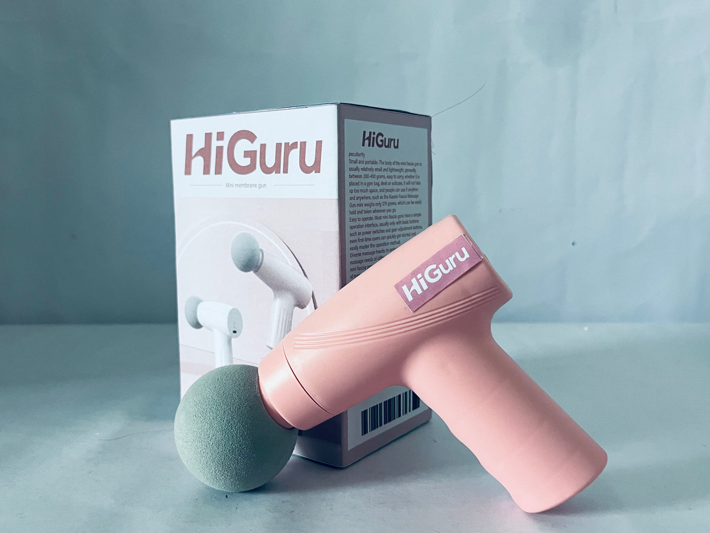 HiGuru Mini Massage Gun, Deep Muscle Relaxation Fascia Gun, Portable & Quiet Fitness Therapy Massager for Muscle Recovery