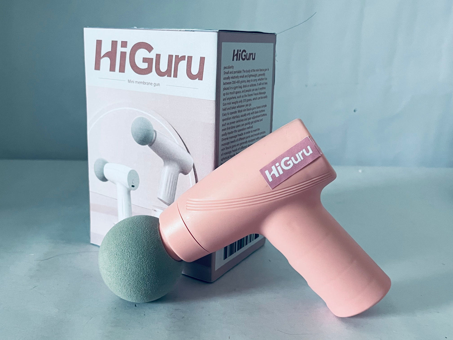 HiGuru Mini Massage Gun, Deep Muscle Relaxation Fascia Gun, Portable & Quiet Fitness Therapy Massager for Muscle Recovery