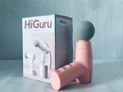 HiGuru Mini Massage Gun, Deep Muscle Relaxation Fascia Gun, Portable & Quiet Fitness Therapy Massager for Muscle Recovery