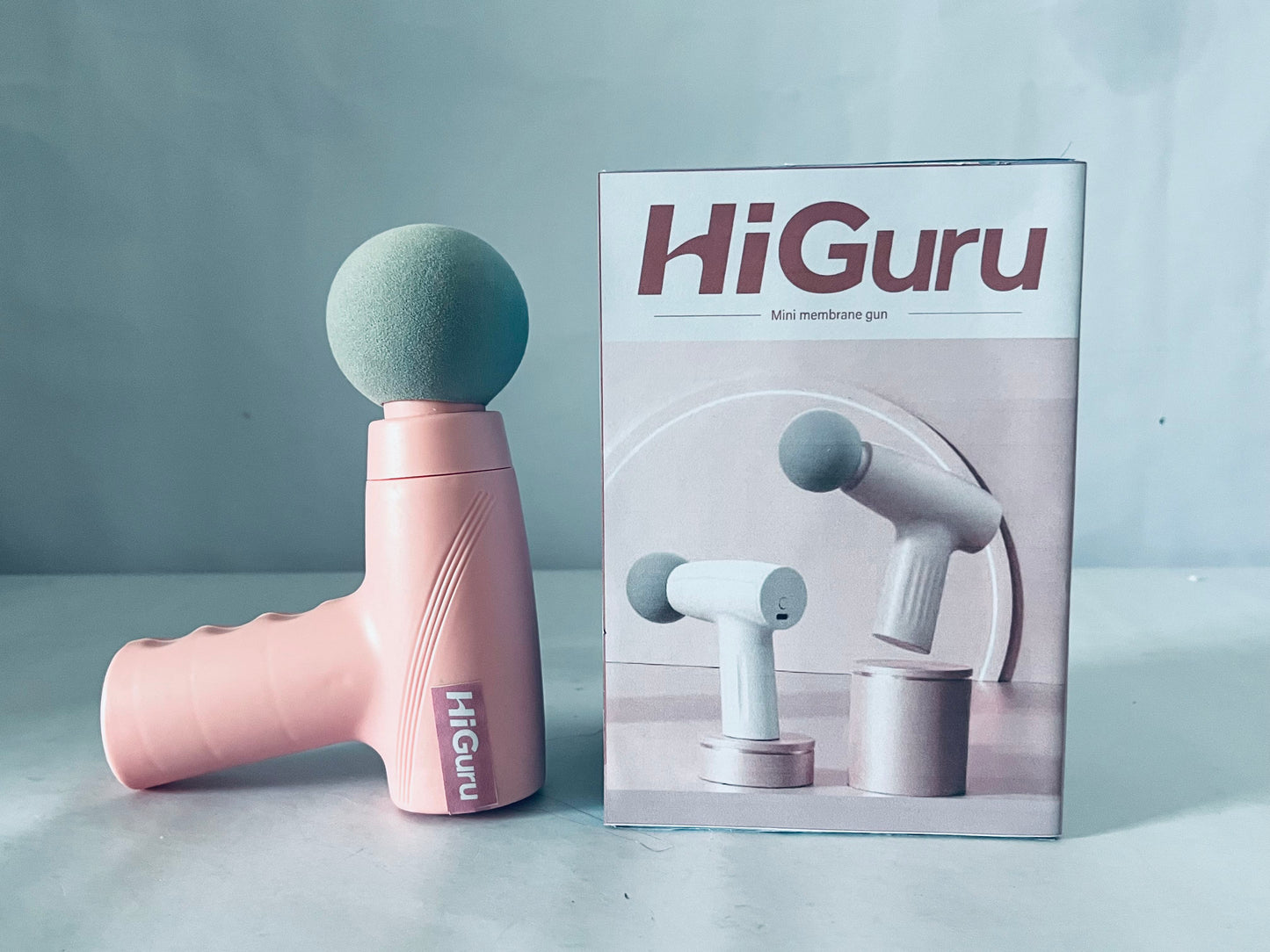 HiGuru Mini Massage Gun, Deep Muscle Relaxation Fascia Gun, Portable & Quiet Fitness Therapy Massager for Muscle Recovery