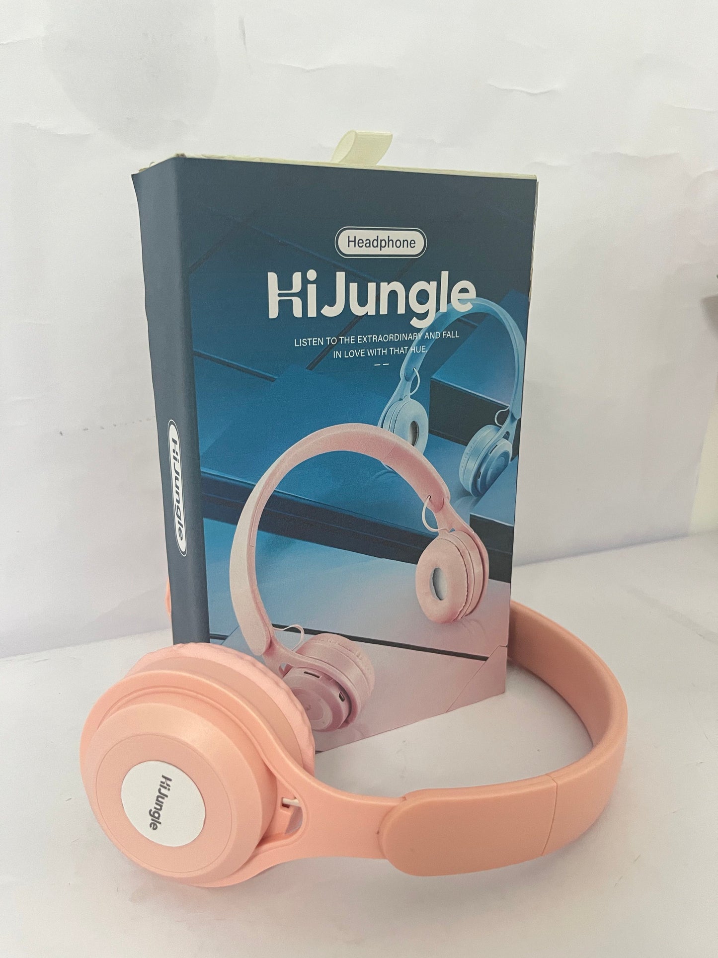 HiJungle Upgraded Hybrid Active Noise Cancelling Headphones with Transparent Modes Wireless Bluetooth with Mic, Deep Bass,Soft-Earpads Headset Pink
