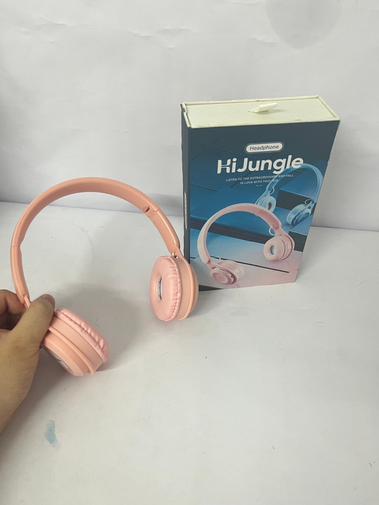 HiJungle Upgraded Hybrid Active Noise Cancelling Headphones with Transparent Modes Wireless Bluetooth with Mic, Deep Bass,Soft-Earpads Headset Pink