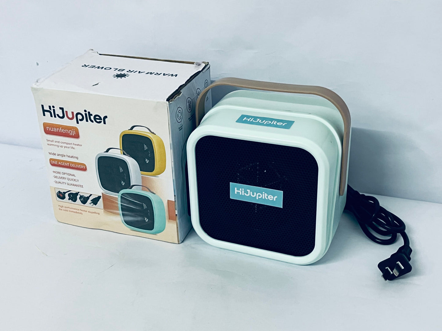 HiJupiter Portable Energy Efficient Space Heaters for Indoor Use,Two-Speed Portable Heater Fan