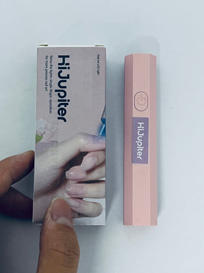 HiJupiter Mini UV Light for Nails, Handheld Nail Lamps for Gel Polish, Portable Single Finger Flash Cure Lamp, Fast Drying
