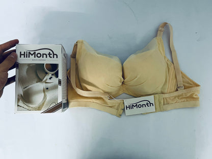 HiMonth Womens Wireless Bras V Mesh Comfortable Bralette Supportive Tshirt Bra No Underwire Seamless Push Up Everyday Bras