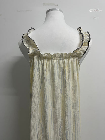 HiRear Girl's Sundresses Summer Boho Strap Tiered Cami Maxi Dresses with Pockets