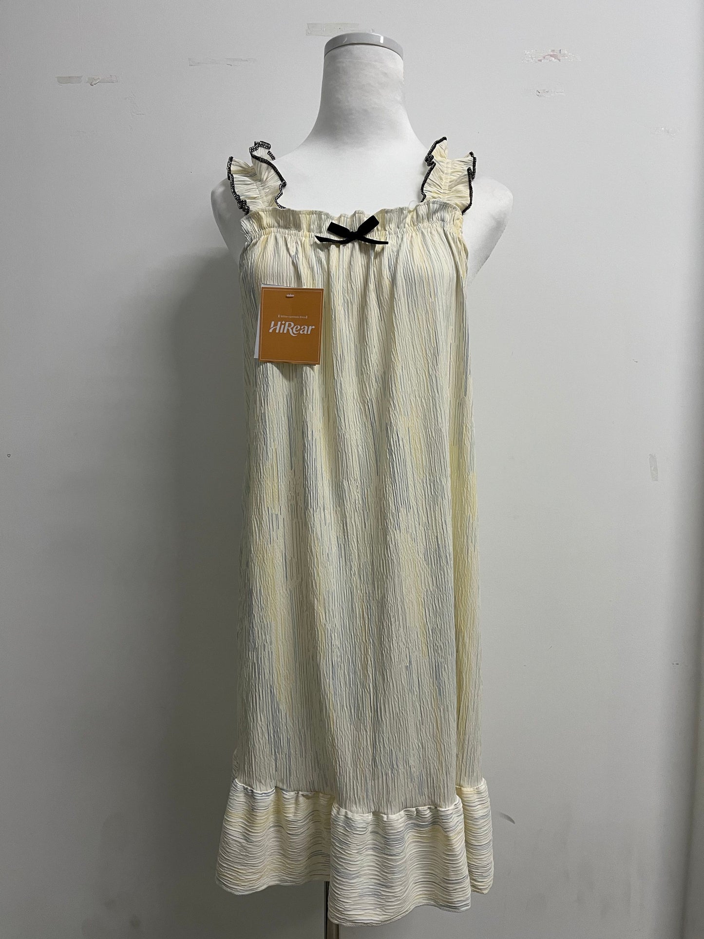 HiRear Girl's Sundresses Summer Boho Strap Tiered Cami Maxi Dresses with Pockets