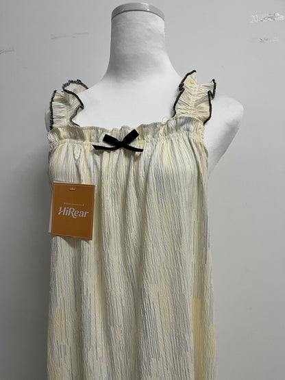 HiRear Girl's Sundresses Summer Boho Strap Tiered Cami Maxi Dresses with Pockets