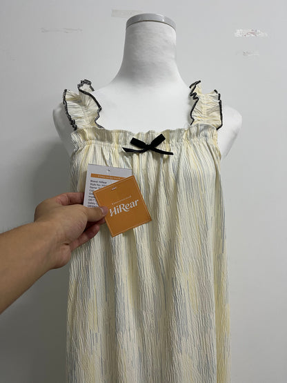 HiRear Girl's Sundresses Summer Boho Strap Tiered Cami Maxi Dresses with Pockets