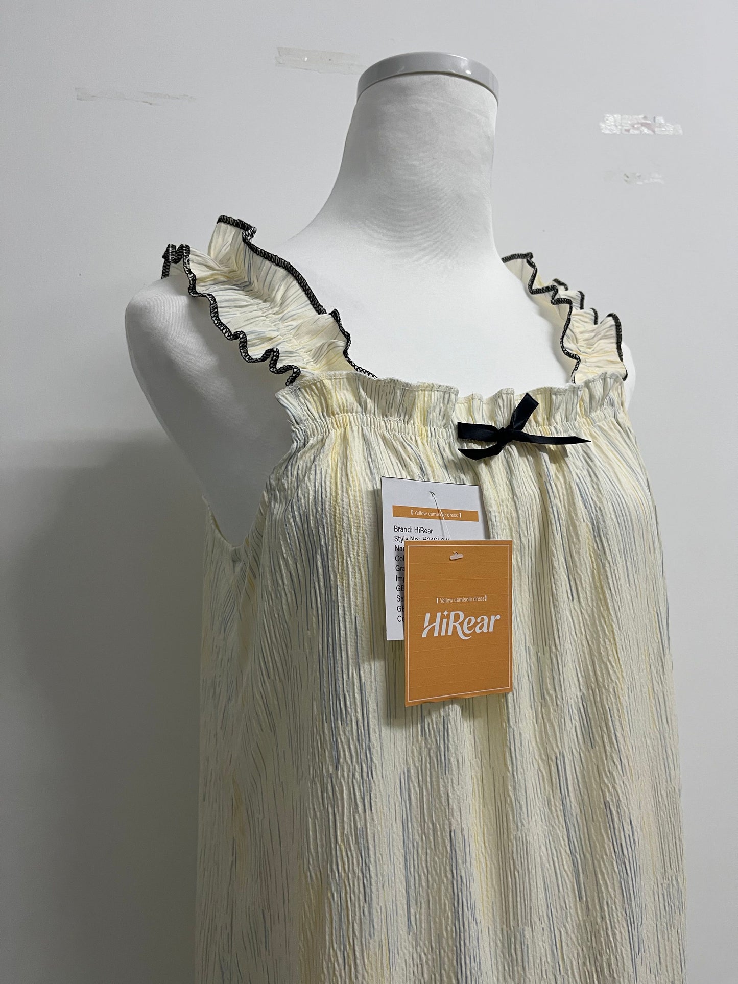 HiRear Girl's Sundresses Summer Boho Strap Tiered Cami Maxi Dresses with Pockets
