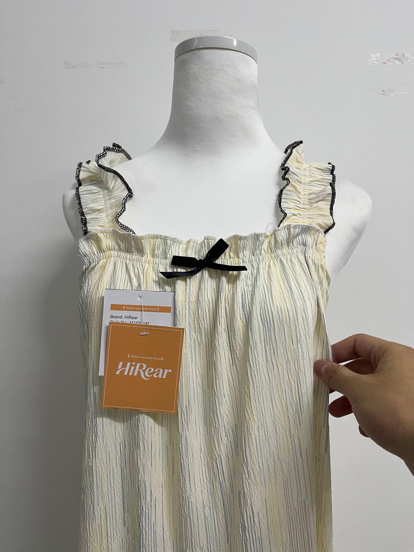 HiRear Girl's Sundresses Summer Boho Strap Tiered Cami Maxi Dresses with Pockets