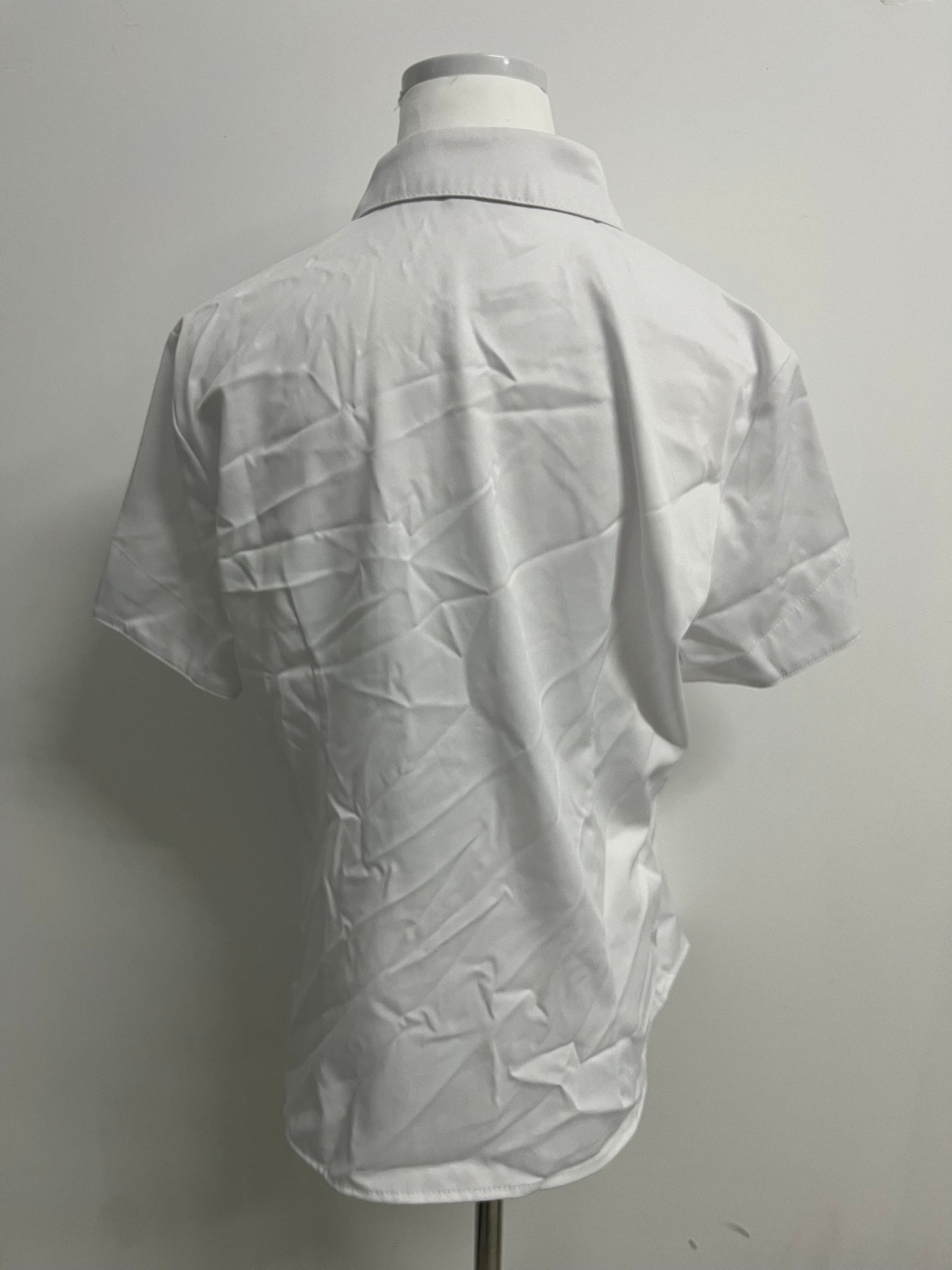 HiTrove Womens Button Down Shirts Stretch Wrinkle Free Formal Short Sleeve Dress Shirt Summer Work Blouses Business Casual Tops