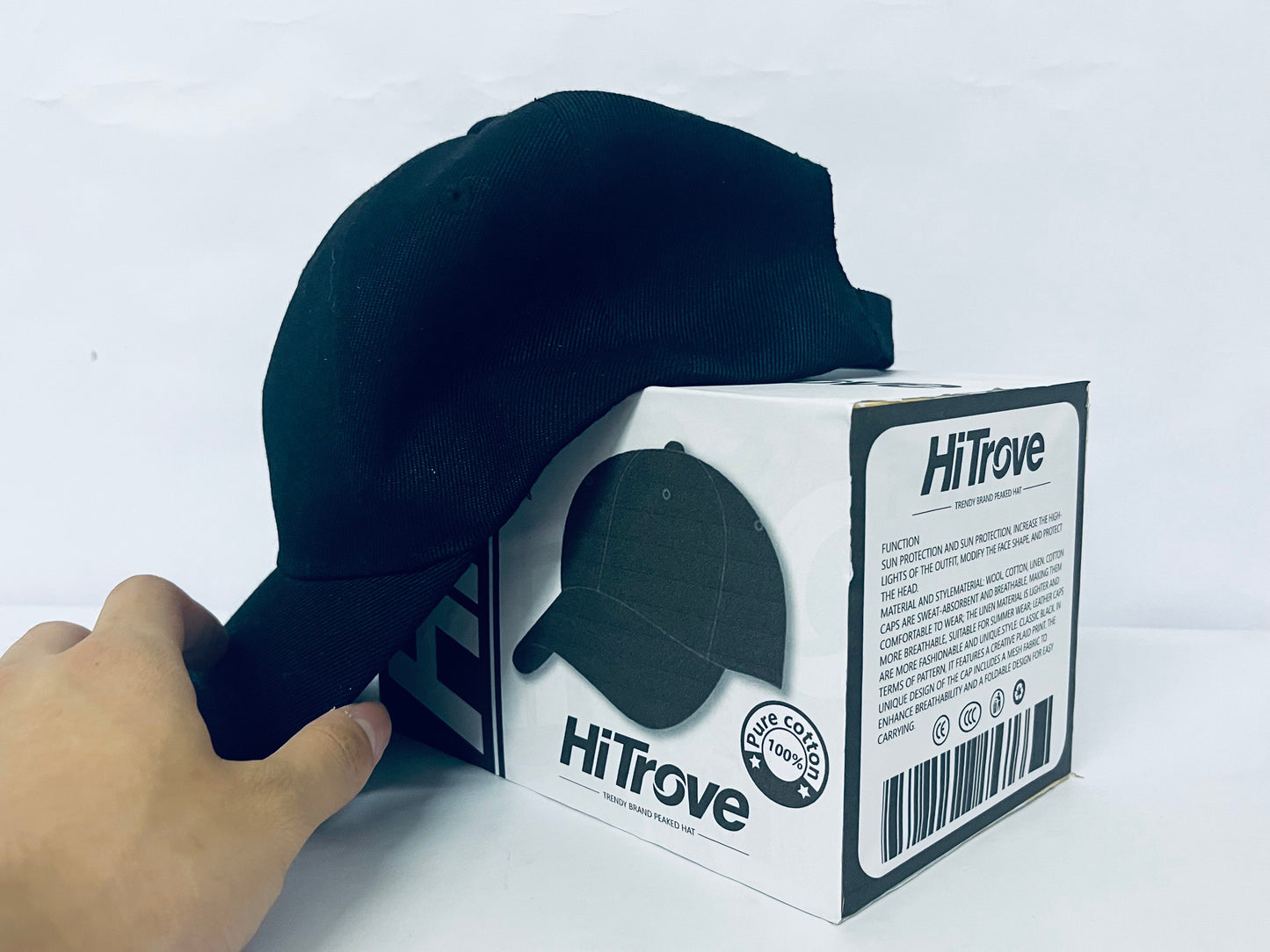 HiTrove Original Classic Low Profile Baseball Cap Golf Dad Hat Adjustable Cotton Hats Men Women Unconstructed Plain Cap