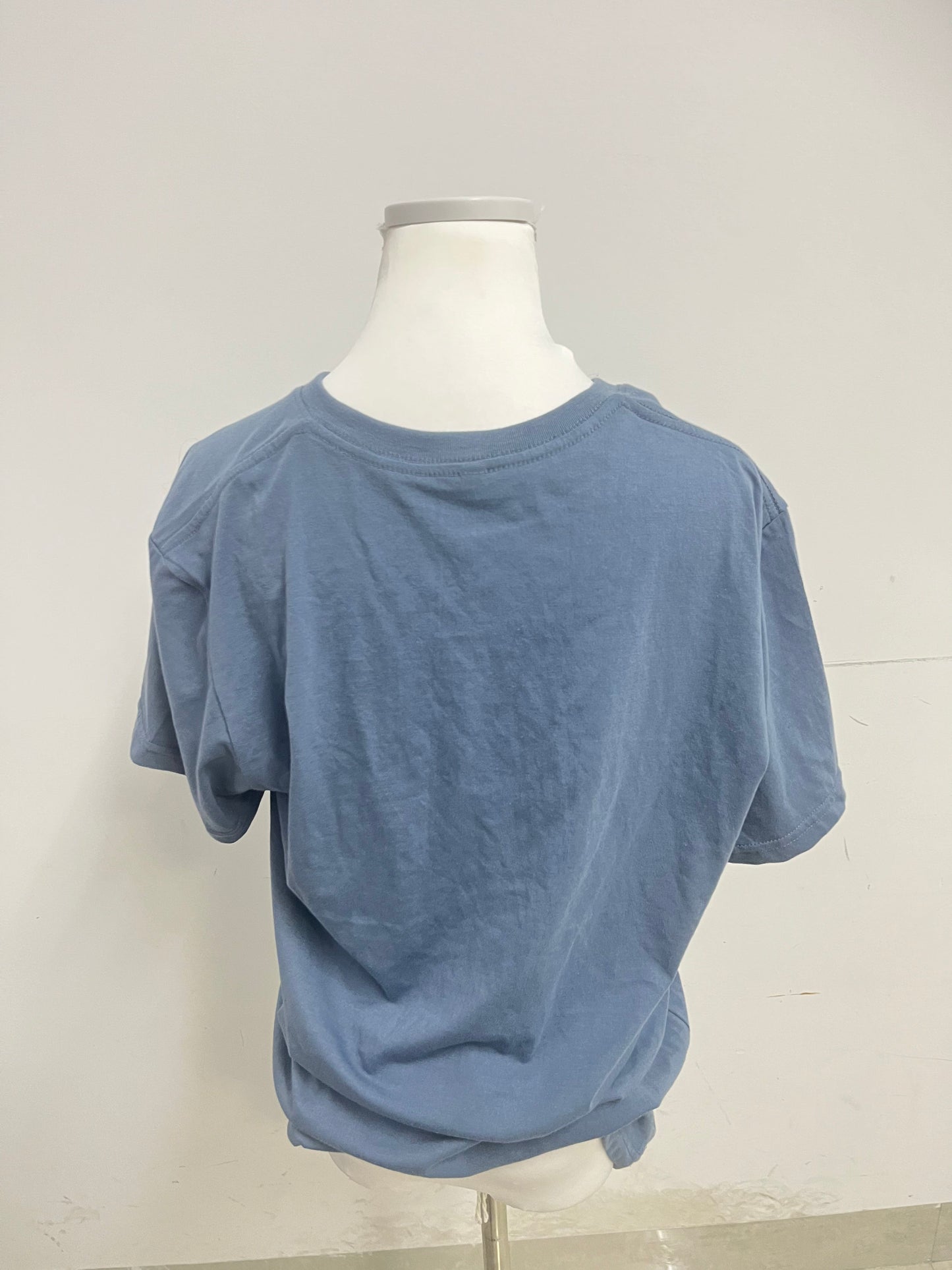 Hipday Relaxed-Fit Blue Teal Crew Neck T-Shirt — Effortless Casual Daily Essential