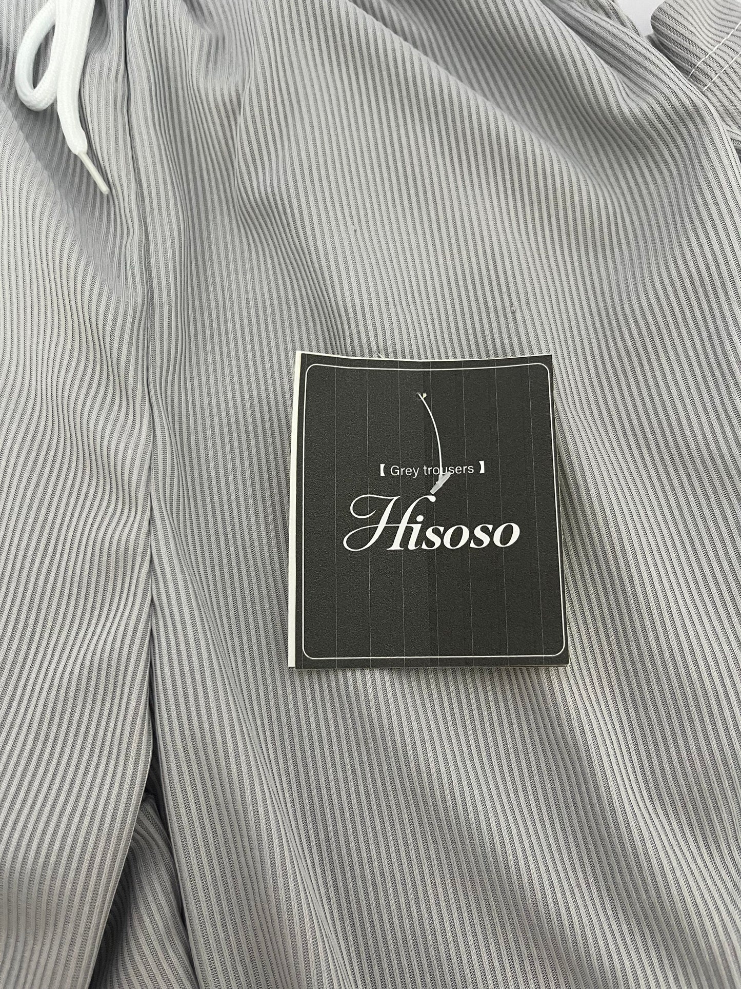 Hisoso Casual Chino Pants Relaxed Fit Drawstring Elastic Waist Lightweight Pant Twill Pleated Trousers