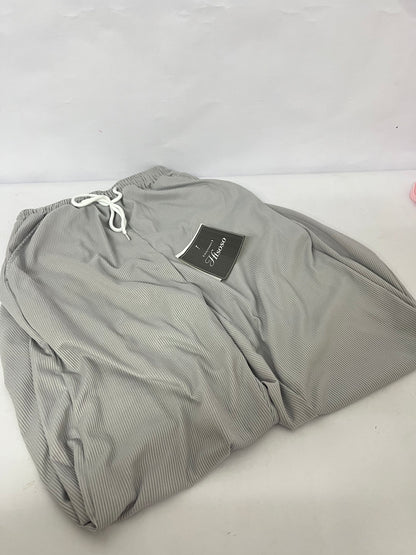 Hisoso Casual Chino Pants Relaxed Fit Drawstring Elastic Waist Lightweight Pant Twill Pleated Trousers