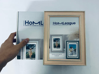 HomLeague 8x10 Picture Frames, Made of Solid Wood Covered by Plexiglass 4x6 and 5x7 with Mat or 8x10 without Mat, for Table Top Display and Wall Mounting Photo Frame Oak Wood