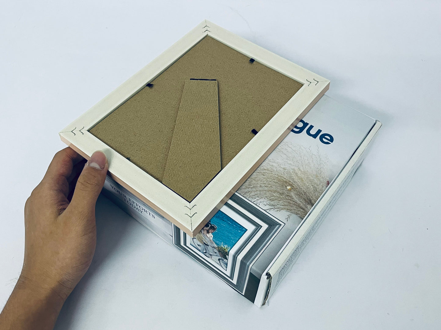 HomLeague 8x10 Picture Frames, Made of Solid Wood Covered by Plexiglass 4x6 and 5x7 with Mat or 8x10 without Mat, for Table Top Display and Wall Mounting Photo Frame Oak Wood