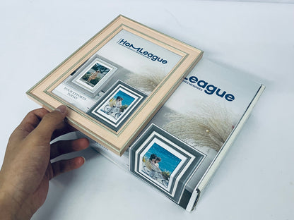 HomLeague 8x10 Picture Frames, Made of Solid Wood Covered by Plexiglass 4x6 and 5x7 with Mat or 8x10 without Mat, for Table Top Display and Wall Mounting Photo Frame Oak Wood