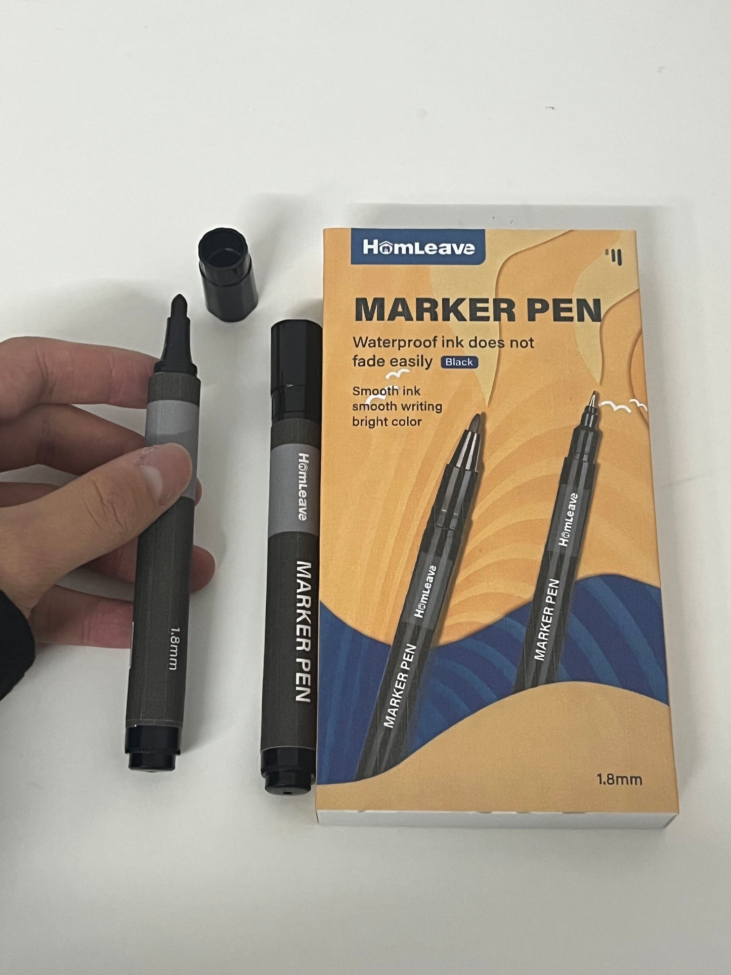 【HomLeave Waterproof Permanent Marker Pen】—— Bold, Long-Lasting Marking for Everyday Use