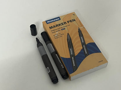 【HomLeave Waterproof Permanent Marker Pen】—— Bold, Long-Lasting Marking for Everyday Use