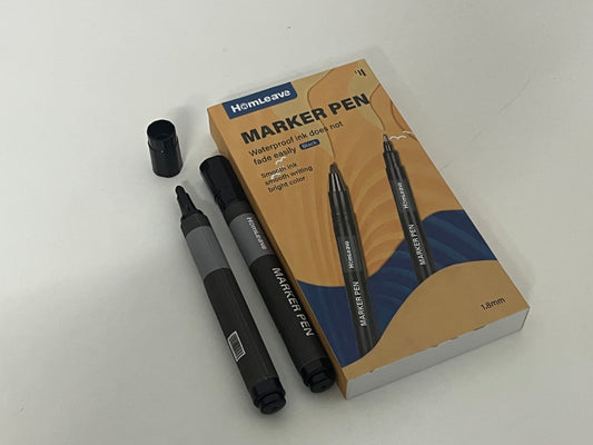 【HomLeave Waterproof Permanent Marker Pen】—— Bold, Long-Lasting Marking for Everyday Use
