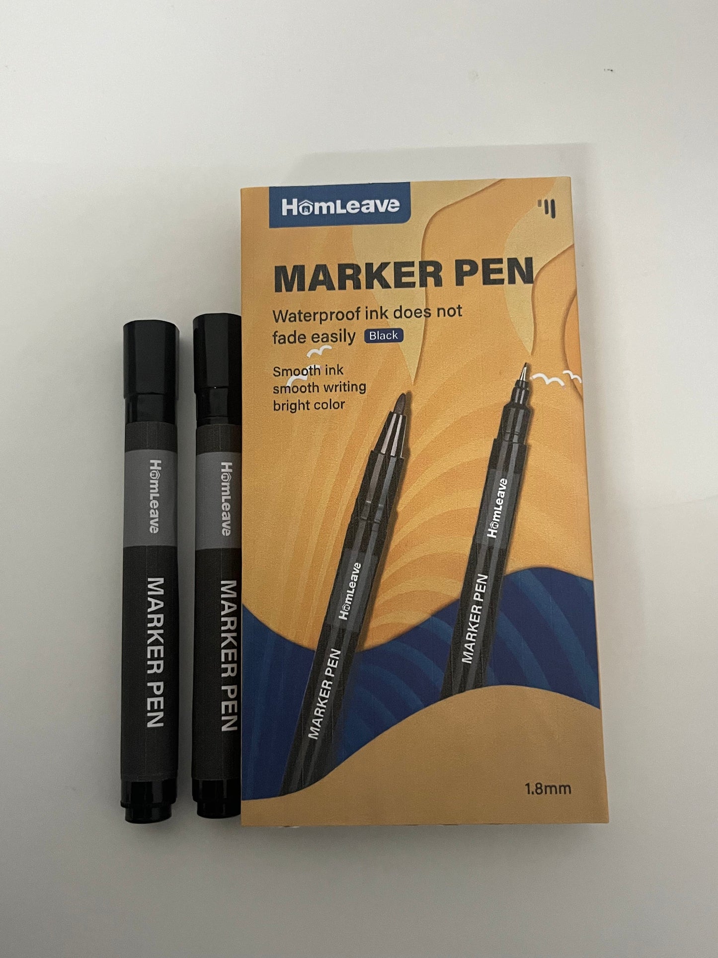 【HomLeave Waterproof Permanent Marker Pen】—— Bold, Long-Lasting Marking for Everyday Use