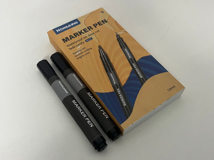 【HomLeave Waterproof Permanent Marker Pen】—— Bold, Long-Lasting Marking for Everyday Use