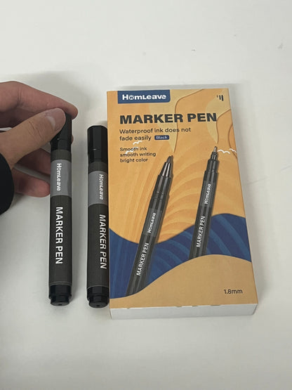 【HomLeave Waterproof Permanent Marker Pen】—— Bold, Long-Lasting Marking for Everyday Use