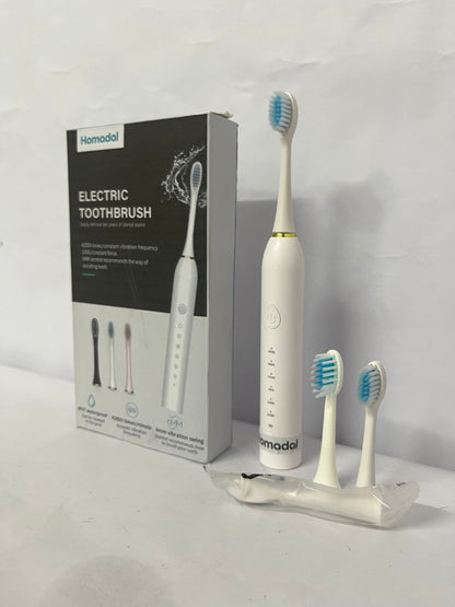 Homadal Electric Toothbrush for Adults, Sonic Toothbrush with 42,000 Vibrations/Min, 5 Cleaning Modes, IPX7 Waterproof, 3 Replacement Heads Included (Multi-Color Optional)