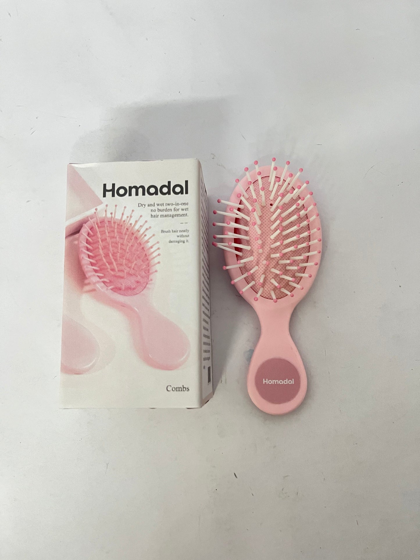 Homadal Pink Cushion Massage Hair Brush——Turn Every Comb into a "Gentle Scalp SPA"