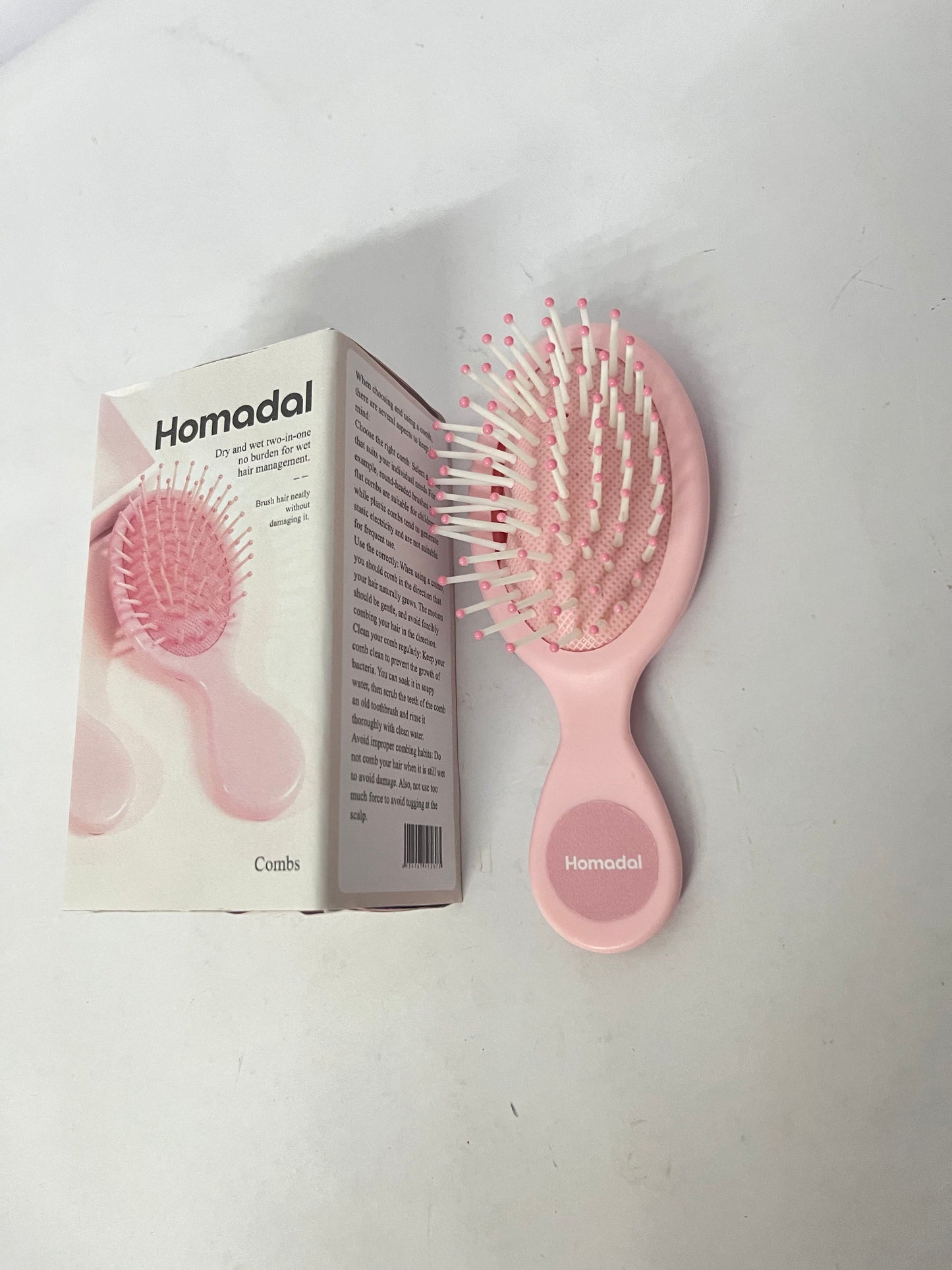 Homadal Pink Cushion Massage Hair Brush——Turn Every Comb into a "Gentle Scalp SPA"