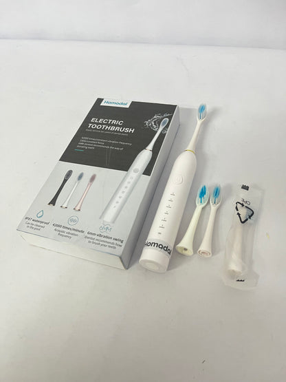 Homodal Electric Toothbrush for Adults, Sonic Toothbrush with 42,000 Vibrations/Min, 5 Cleaning Modes, IPX7 Waterproof, 3 Replacement Heads Included (Multi-Color Optional)