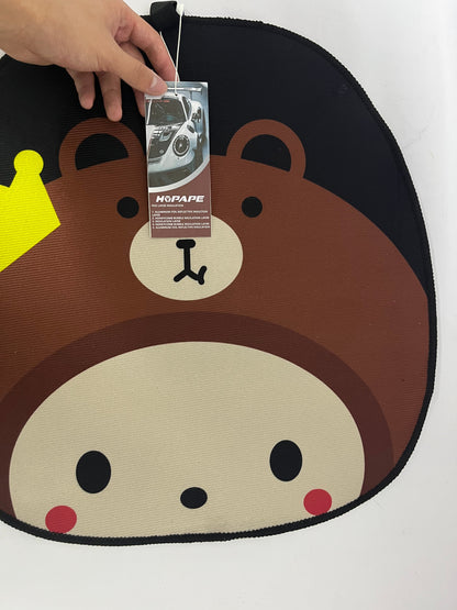 HOPAPE Car Seat Cushion - Cartoon Bear & Patterned Car Seat Cover for Interior Decoration, Universal Fit Protector Pad for Most Vehicles