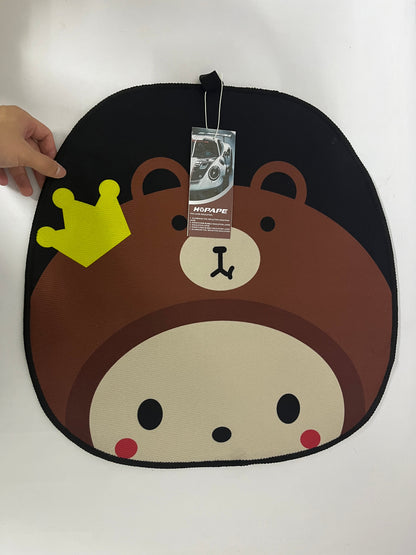 HOPAPE Car Seat Cushion - Cartoon Bear & Patterned Car Seat Cover for Interior Decoration, Universal Fit Protector Pad for Most Vehicles