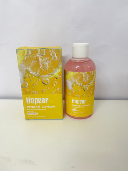 Hopear Personal Lubricant, Lemon-Flavored Personal Lubricant 200ml, Bacteria-Reducing, Intimate Comfort Sexual Lubricant