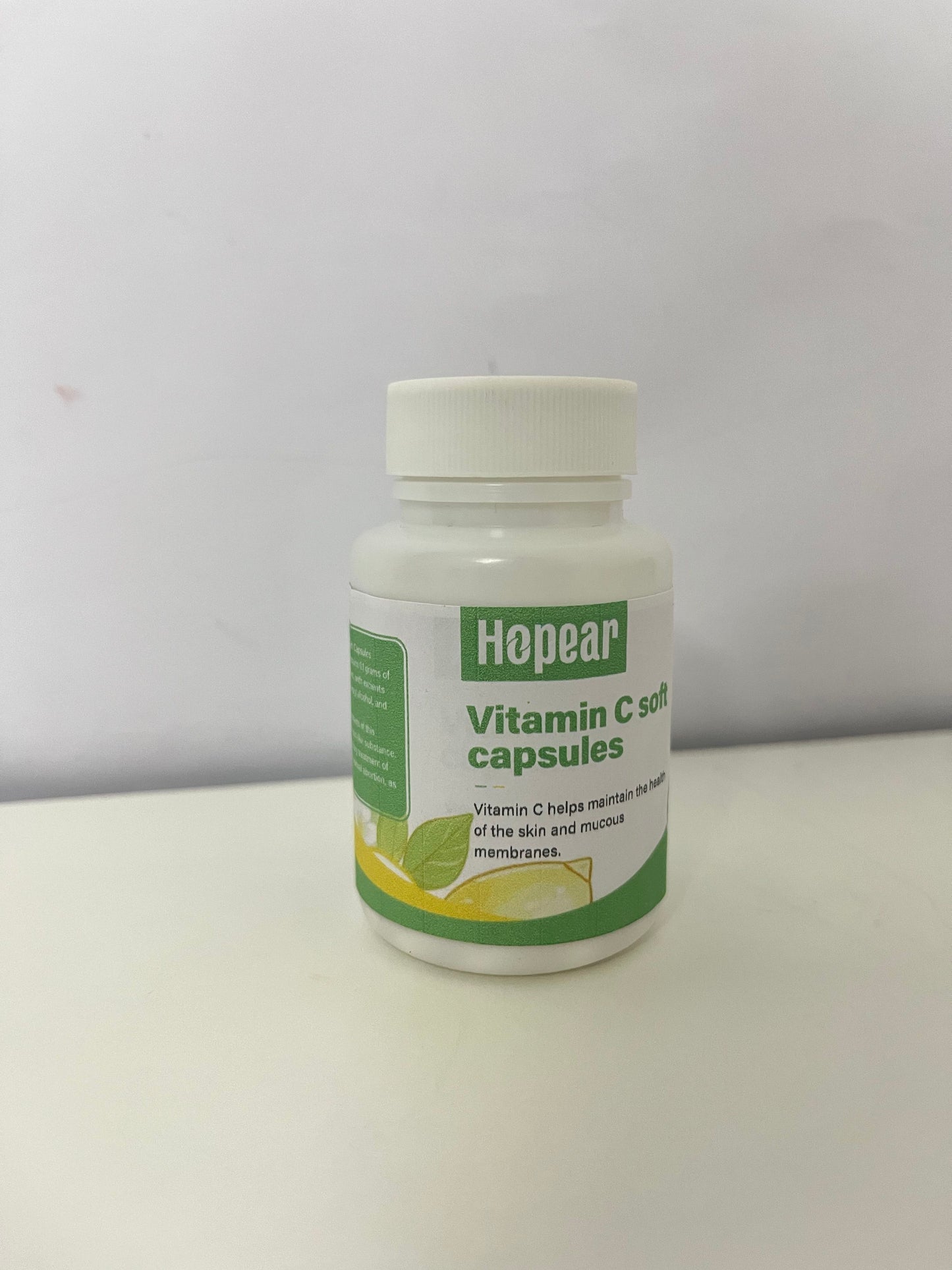 Hopear Vitamin C Soft Capsules - Nutritional Supplement for Skin and Mucous Membrane Health