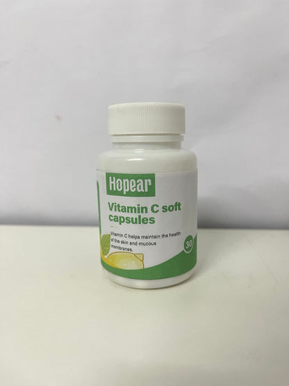 Hopear Vitamin C Soft Capsules - Nutritional Supplement for Skin and Mucous Membrane Health