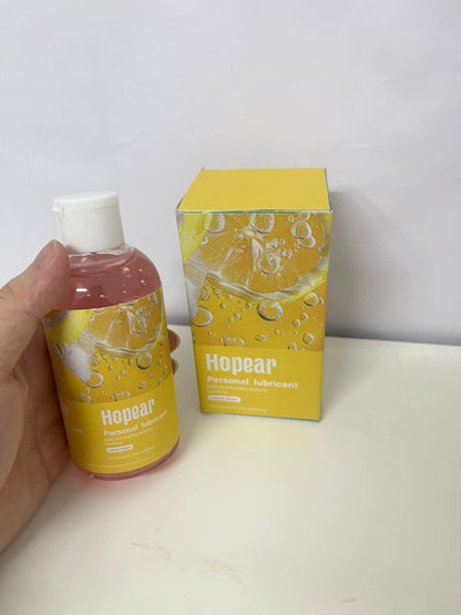 Hopear Personal Lubricant, Lemon-Flavored Personal Lubricant 200ml, Bacteria-Reducing, Intimate Comfort Sexual Lubricant