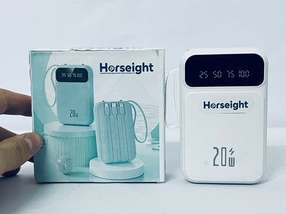 Horseight Portable Charger, Fast Charging 10000mAh USB C in/Out Power Bank, 20W PD3.0 QC4+ Battery Pack, Portable Phone Charger for iPhone 16 15 14 13 12 Pro Samsung S22 S21 Google AirPods iPad