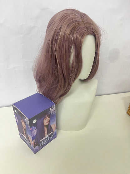 Hothe Gray-Purple Medium-Length Curly Wig Luxurious & Charming Versatile Styling A New Favorite for Daily and Social Looks