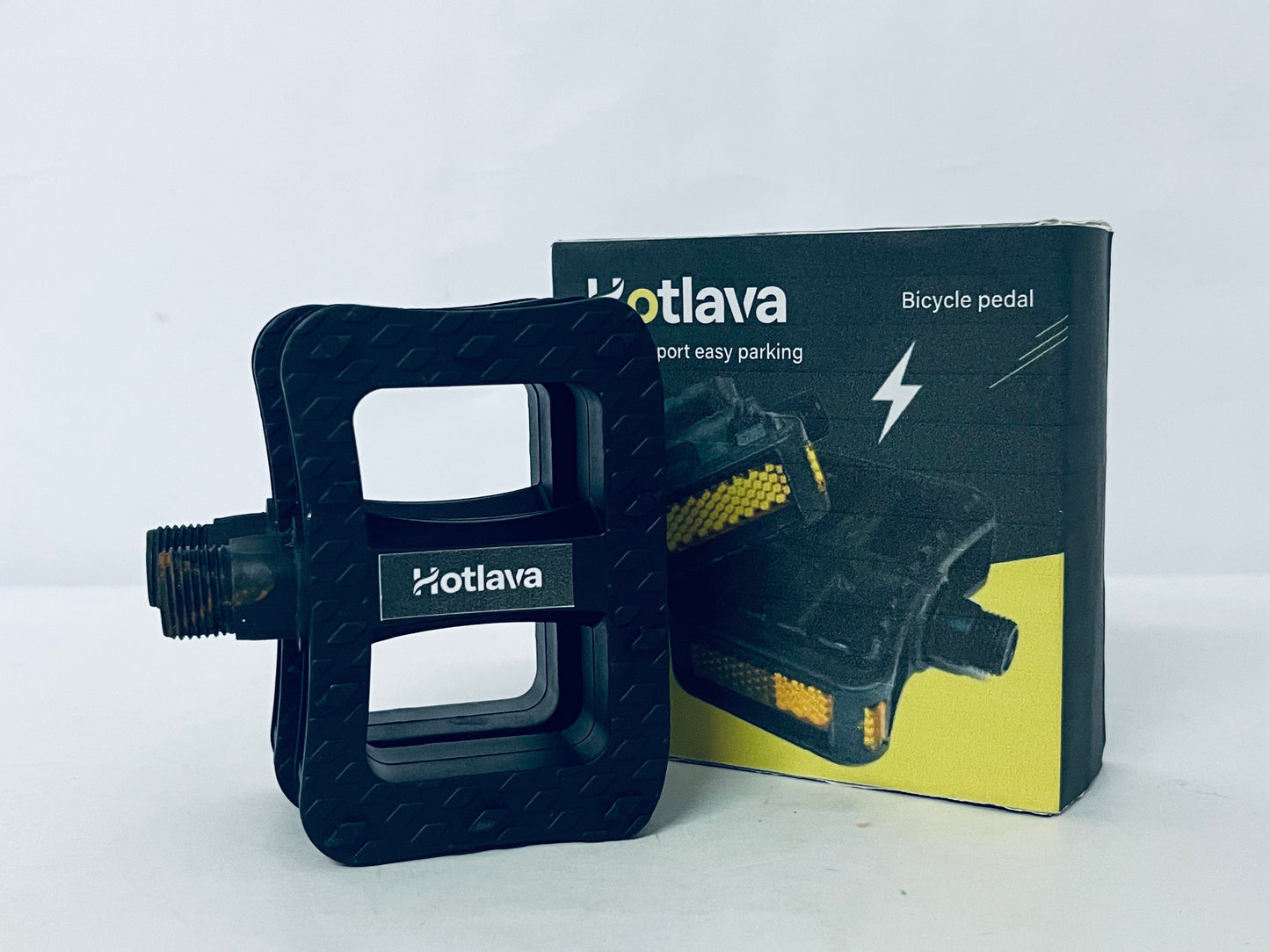 Hotlava  9/16 Inch Bike Pedals, Aluminum Alloy or PP Bicycle Pedals with Nonskid Platforms & Reflectors, Waterproof  Pedals Compatible with Road Bike Mountain Bike Tricycle Electric Bike Kids Bike